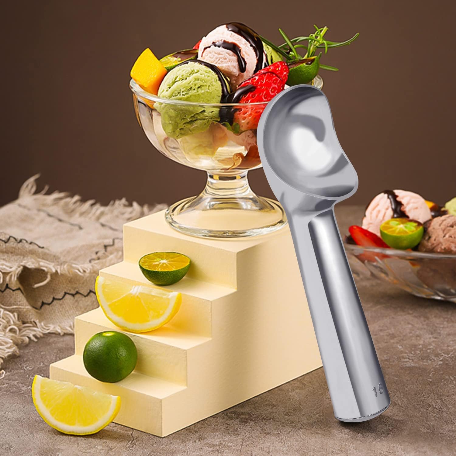 Candle Shop - Self-Melting Ice Cream Scoop, One-Piece Stainless