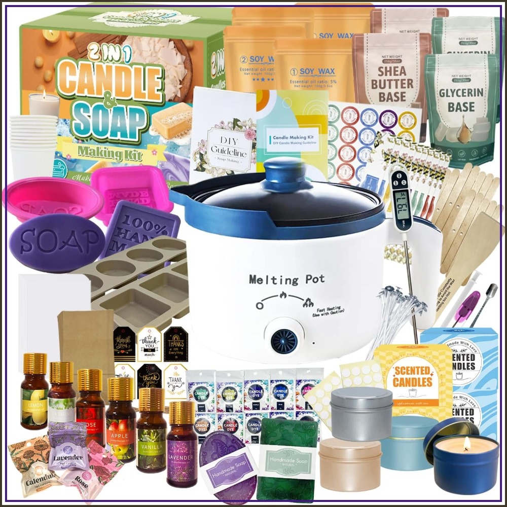 Wax Melting Pot - 2-in-1 Candle & Soap Making Kit