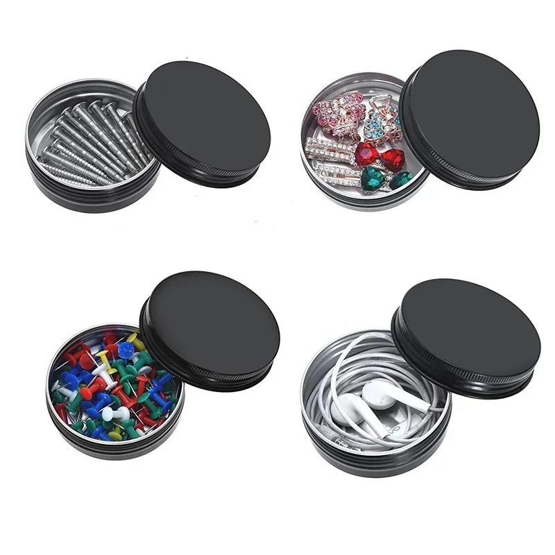 50Pcs Black Empty Candle Jars  – Black Tin Candle Bewertung und Preis
