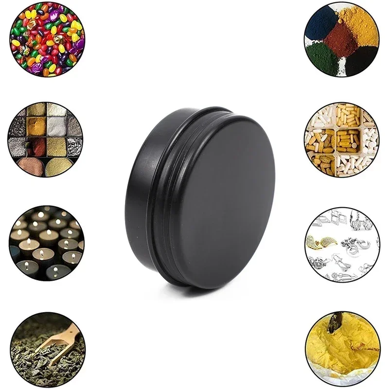 50Pcs Black Empty Candle Jars  – Black Tin Candle Bewertung und Preis