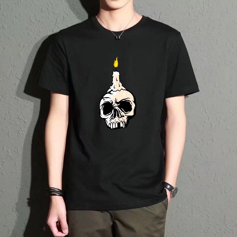 Men's Black Round-Neck Short-S – Black Tin Candle Bewertung und Preis