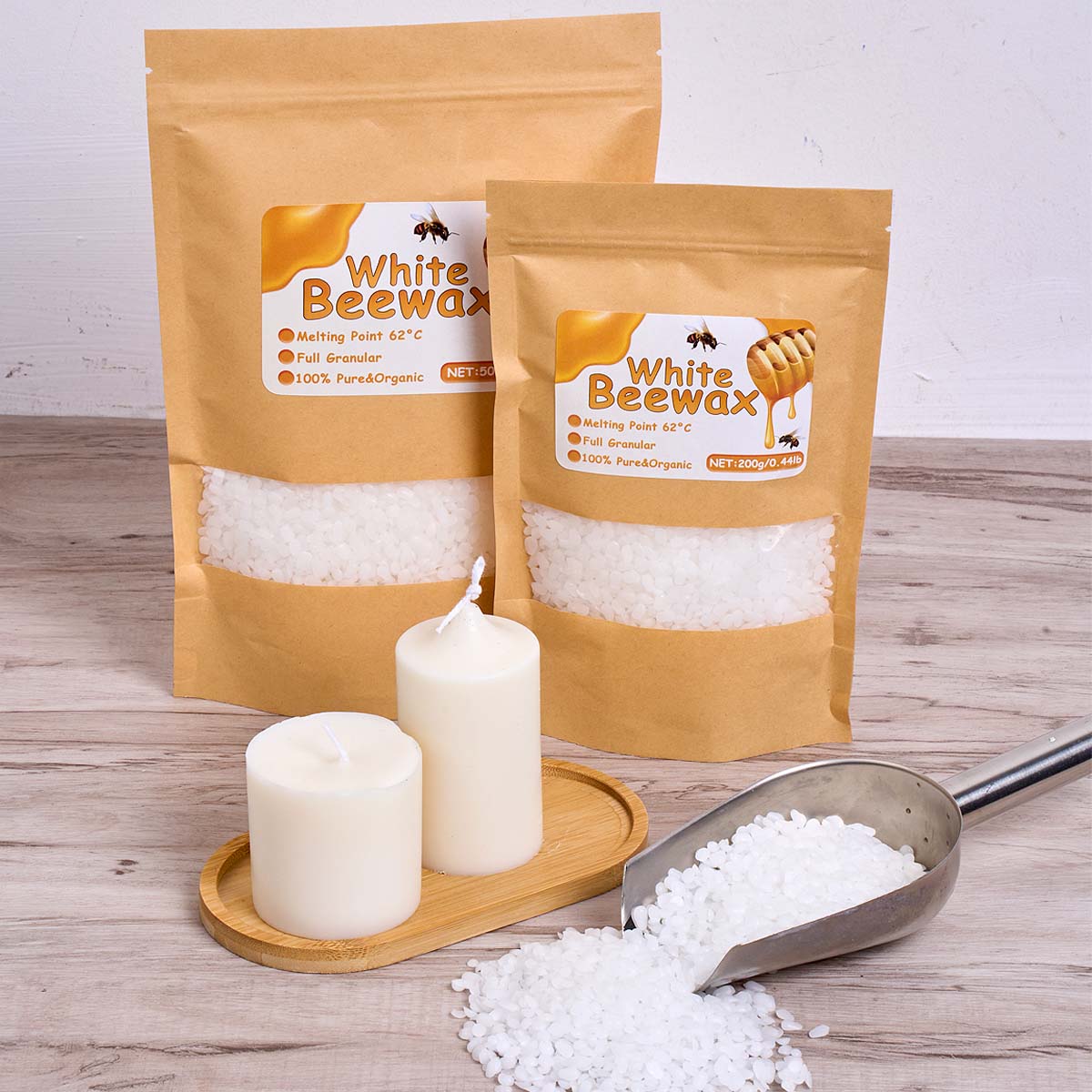 1000g White Beeswax DIY Candle – Candle Supplies Bulk Bewertung und Preis