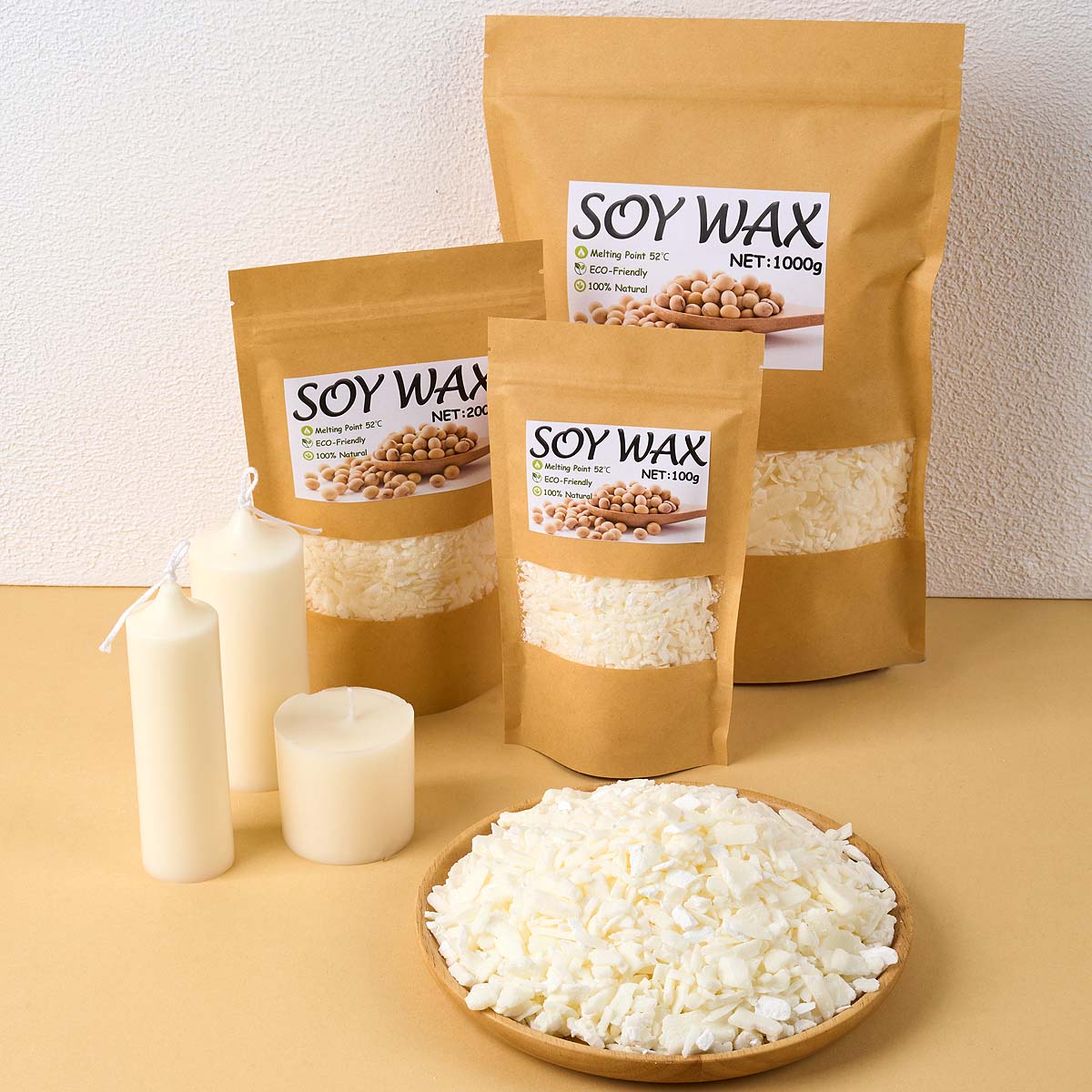 1 Pounds Pure White Soy Wax Fo – Candle Supplies Bulk Bewertung und Preis