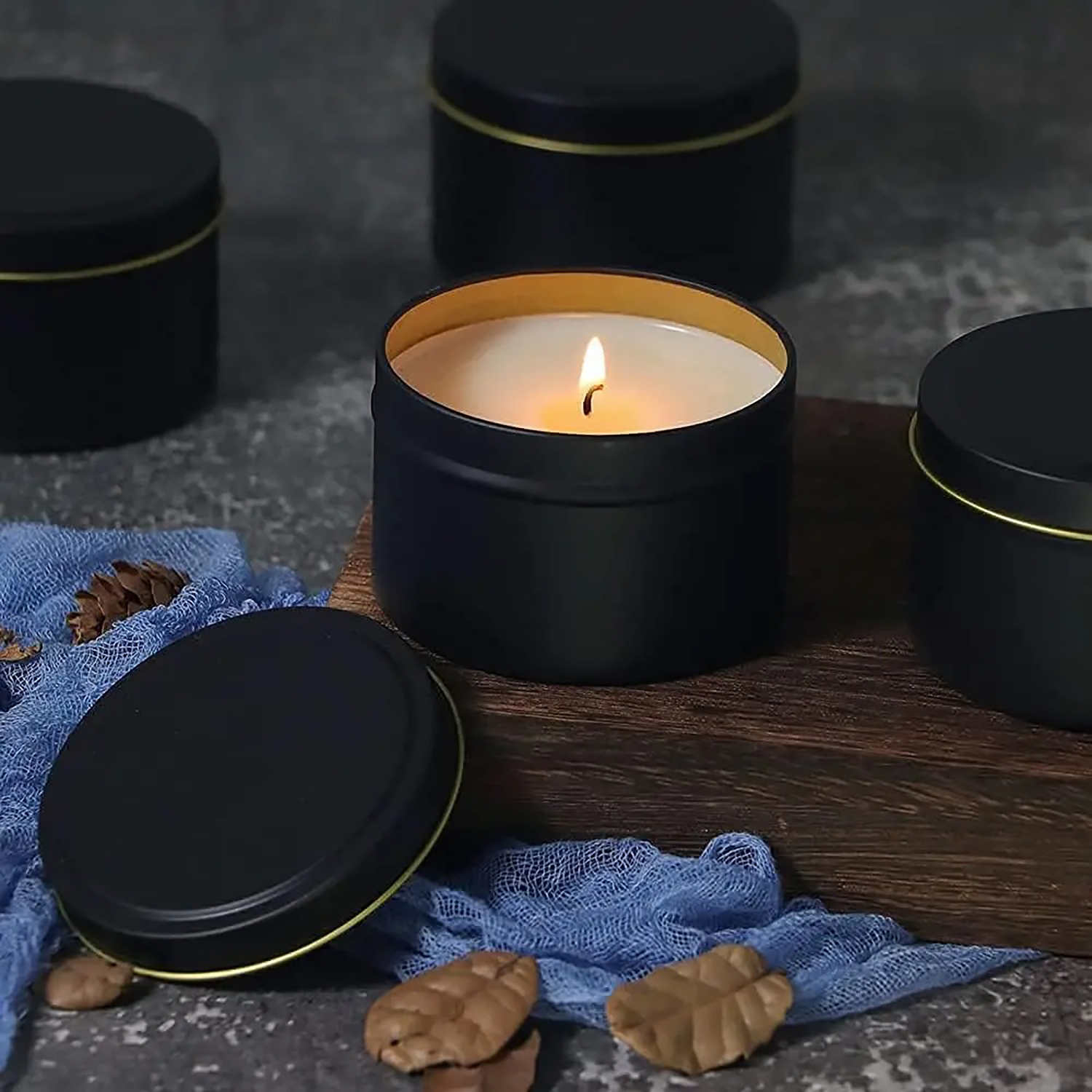 4oz/ 8oz Candle tins with lids – Black Tin Candle Bewertung und Preis
