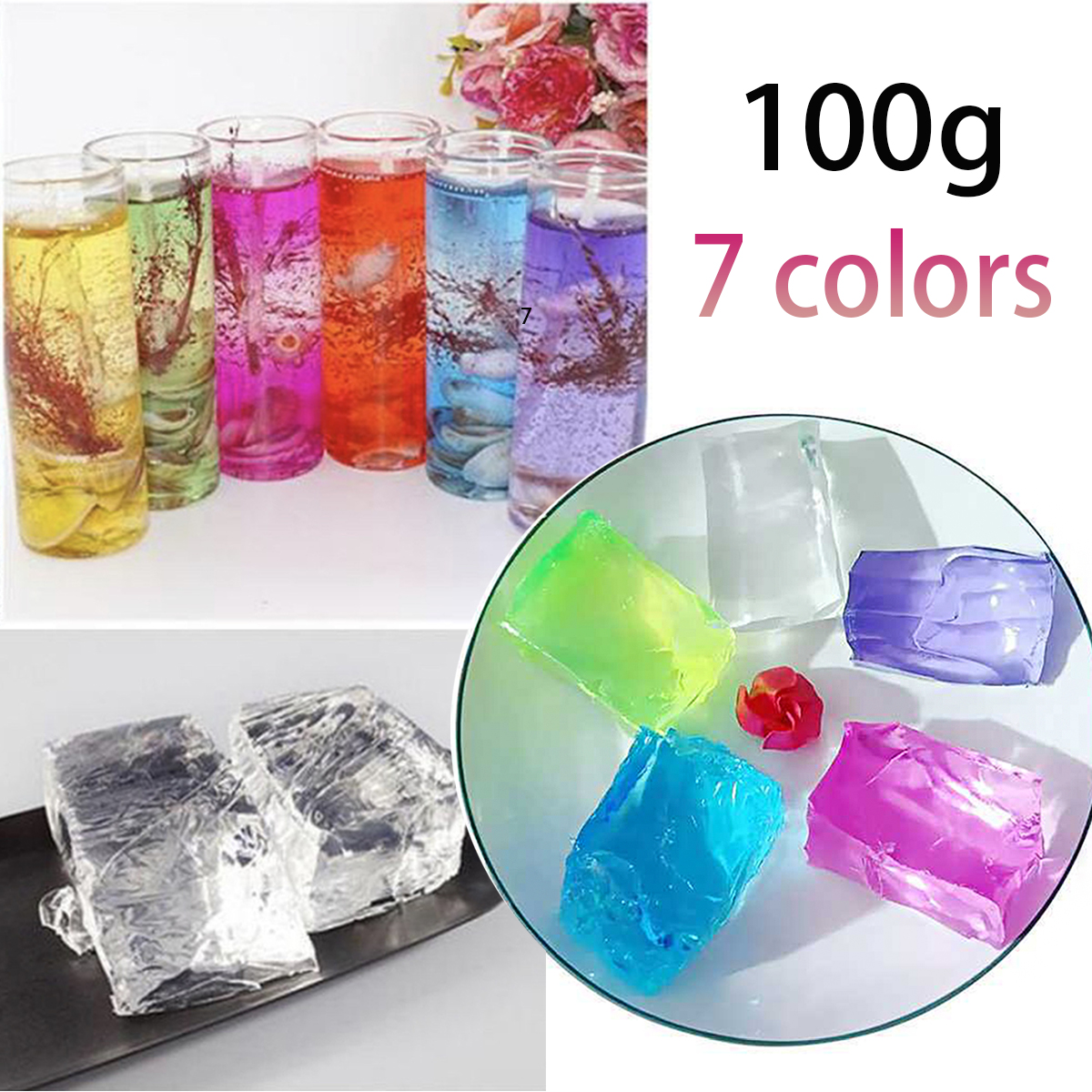 100G 7Colors Jelly Wax DIY Han – Candle Supplies Bulk Bewertung und Preis