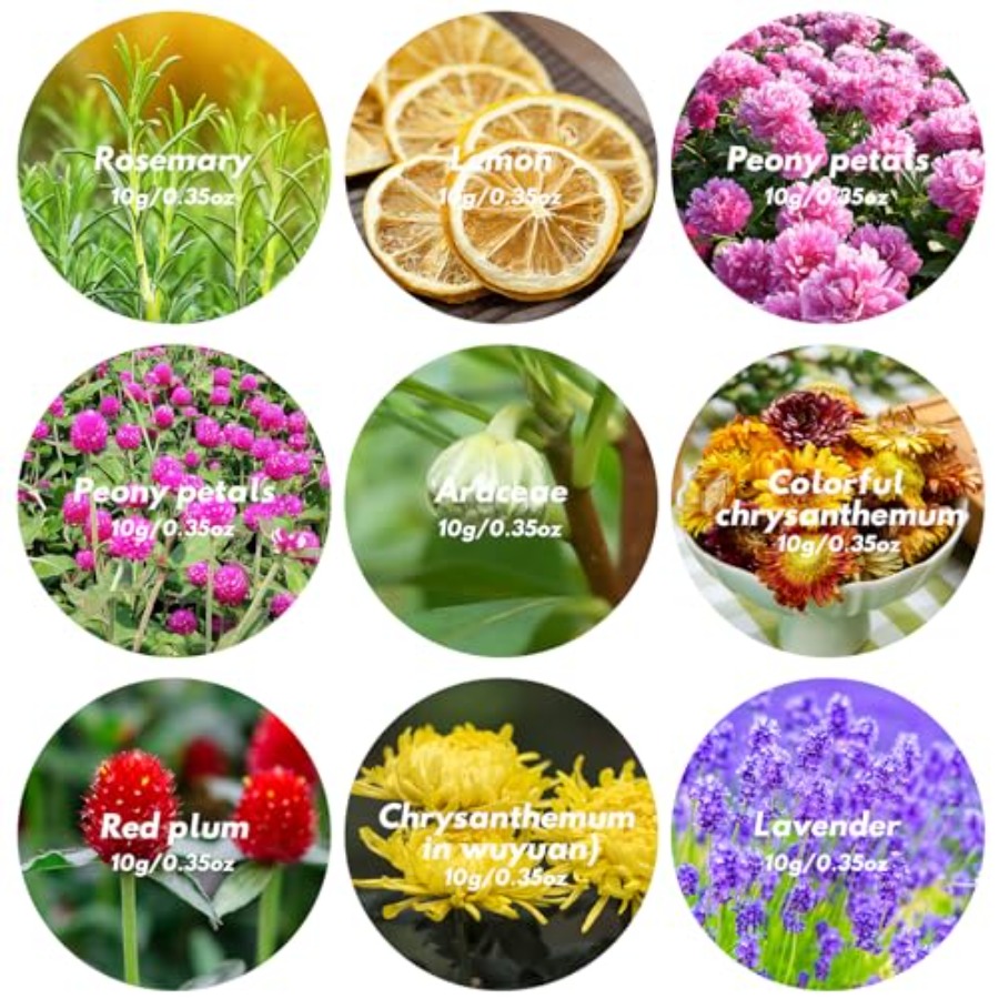 9 Bags Dried Flowers Candle an – Candle Supplies Bulk Bewertung und Preis