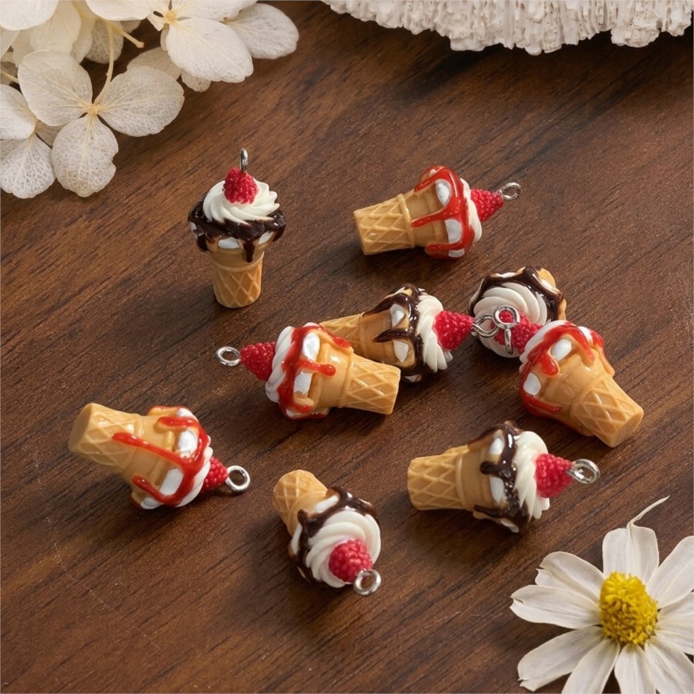 10Pcs Cute 3D Simulation Food  – Candle Shop Bewertung und Preis