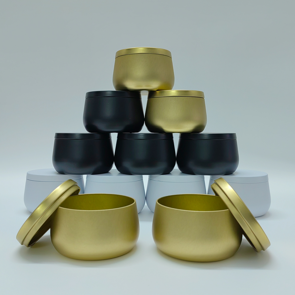 12pcs 8oz White Black Gold Met – Black Tin Candle Bewertung und Preis