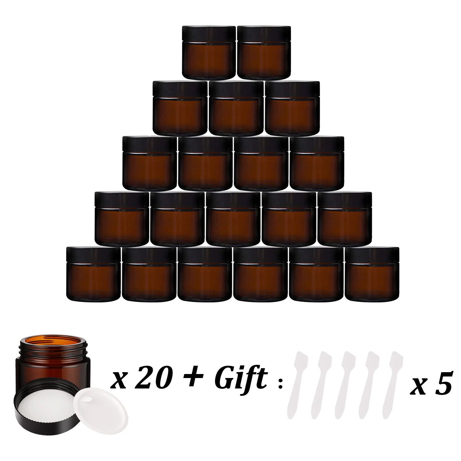 20PCS Small Amber Glass Jars w – Black Tin Candle Bewertung und Preis