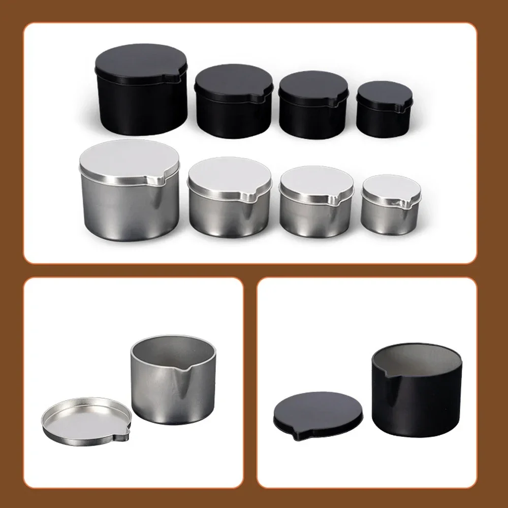12PCS Silver Black Metal Tins  – Black Tin Candle Bewertung und Preis
